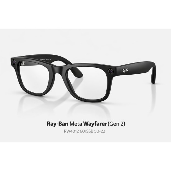 Ray-Ban Meta Wayfarer (Gen 2) 3K  Portrait RW4012 601SSB 50-22